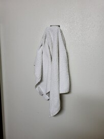 Used towel left in room