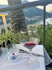 At hotel restaurant