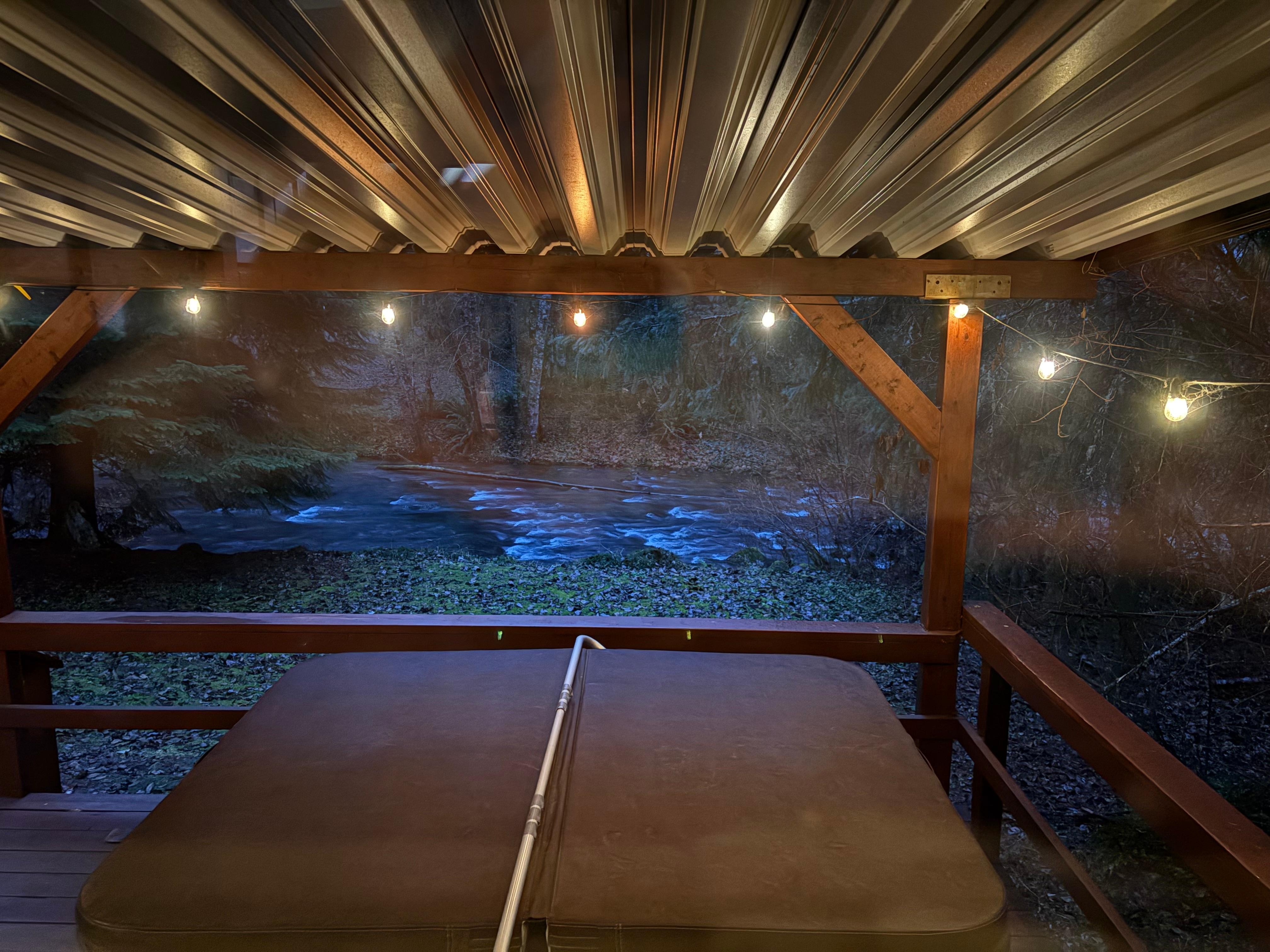 Hot tub with a view! 