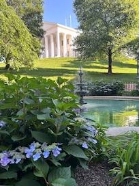 State house and gardens.