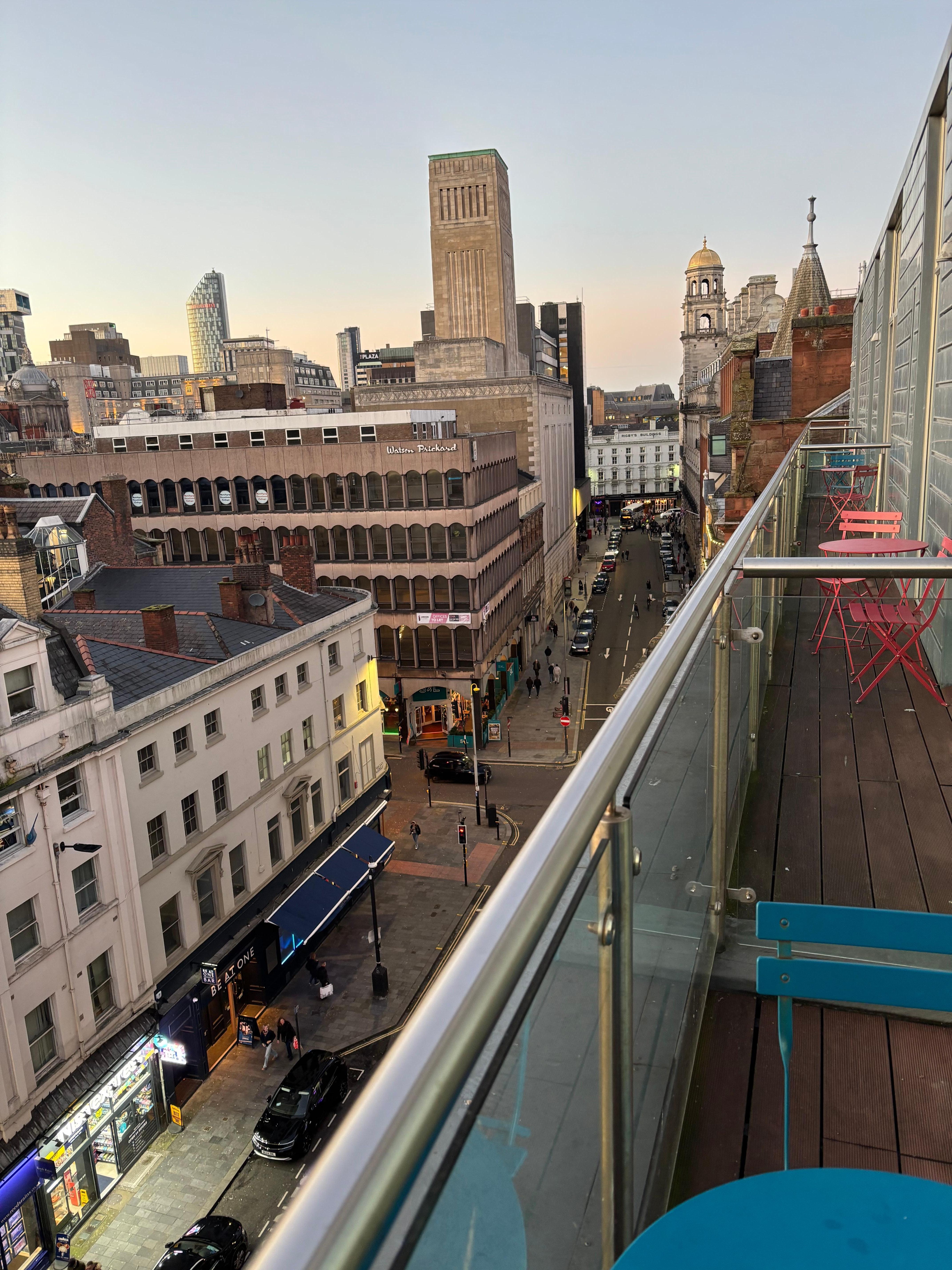 View on the balcony to the right