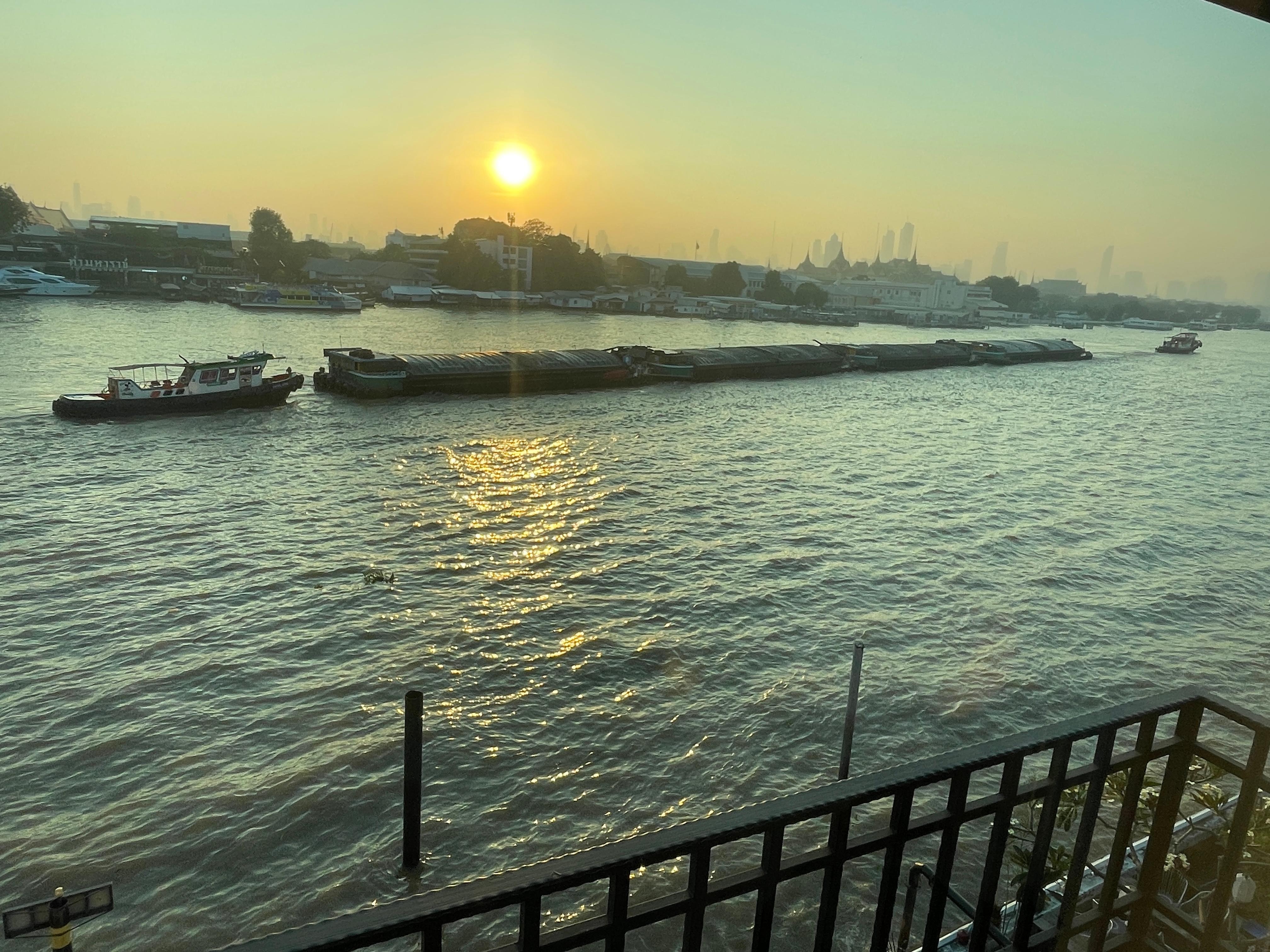 Dawn on the Chao Phraya River