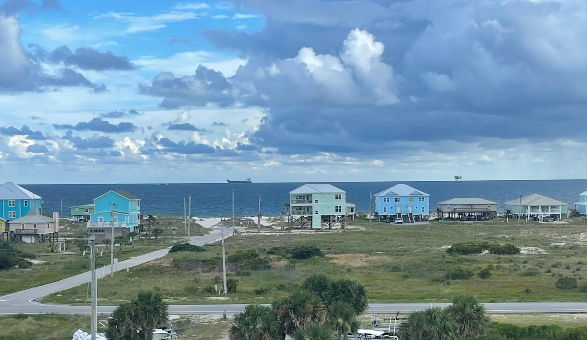 View looking south towards the Gulf of America