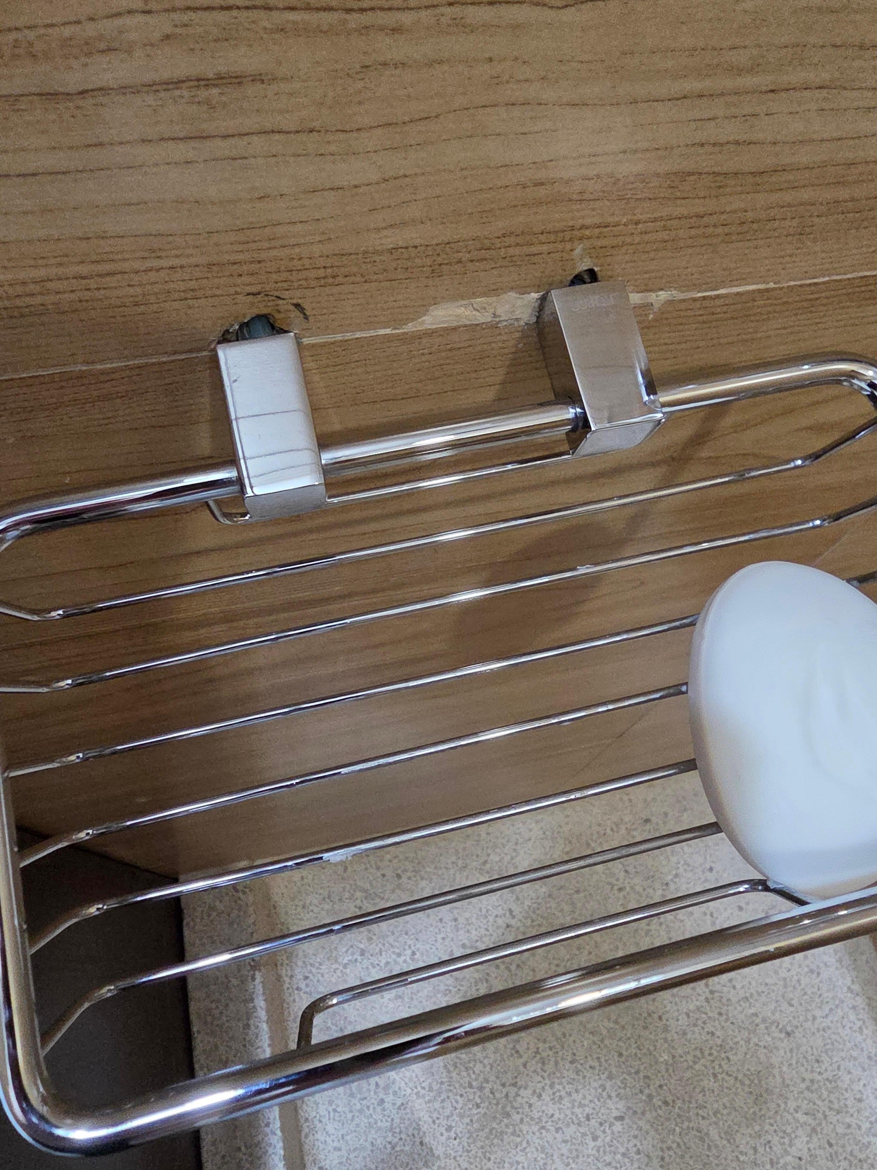 Soap dish coming off the wall