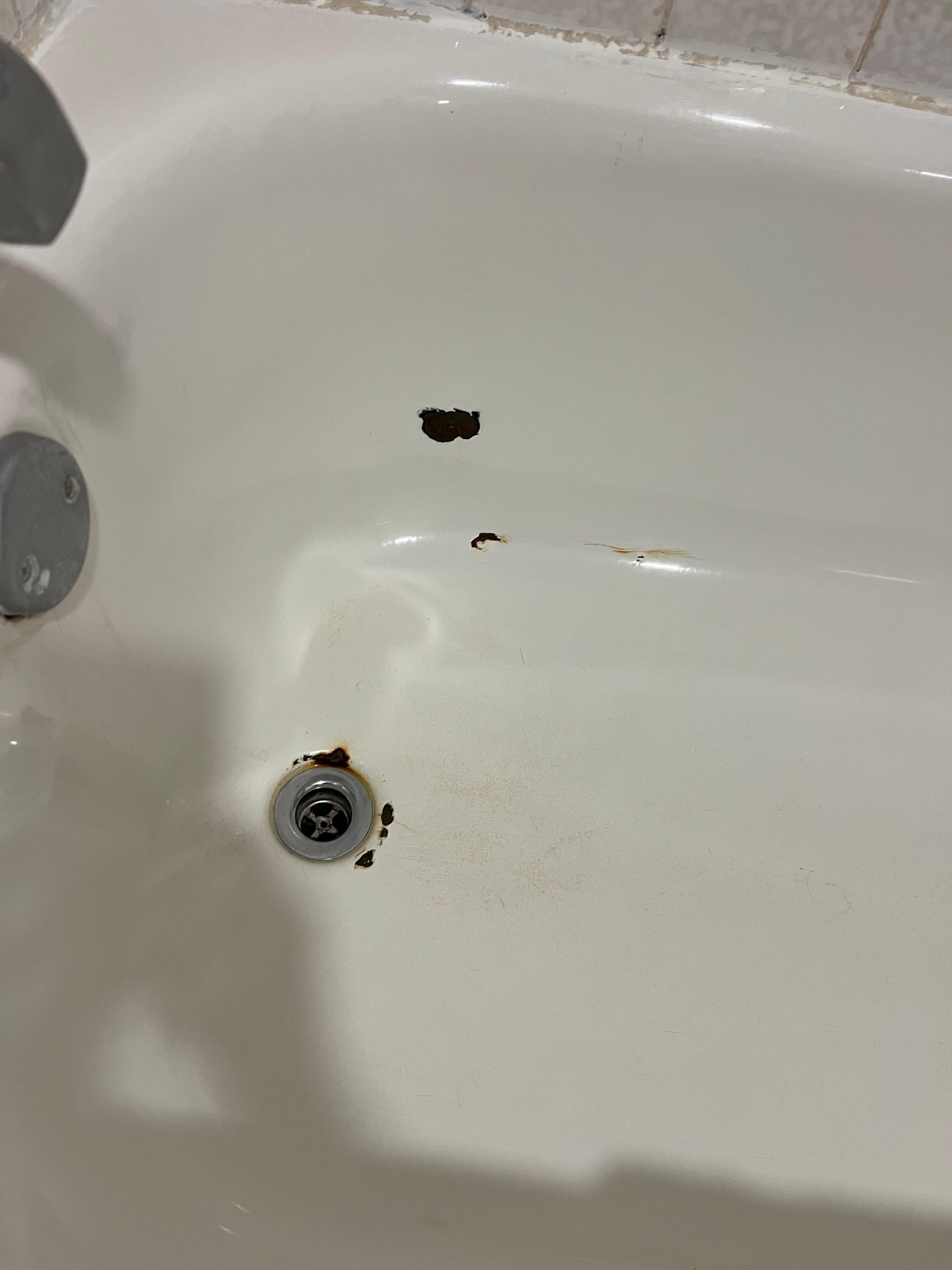 Rusty bath tub