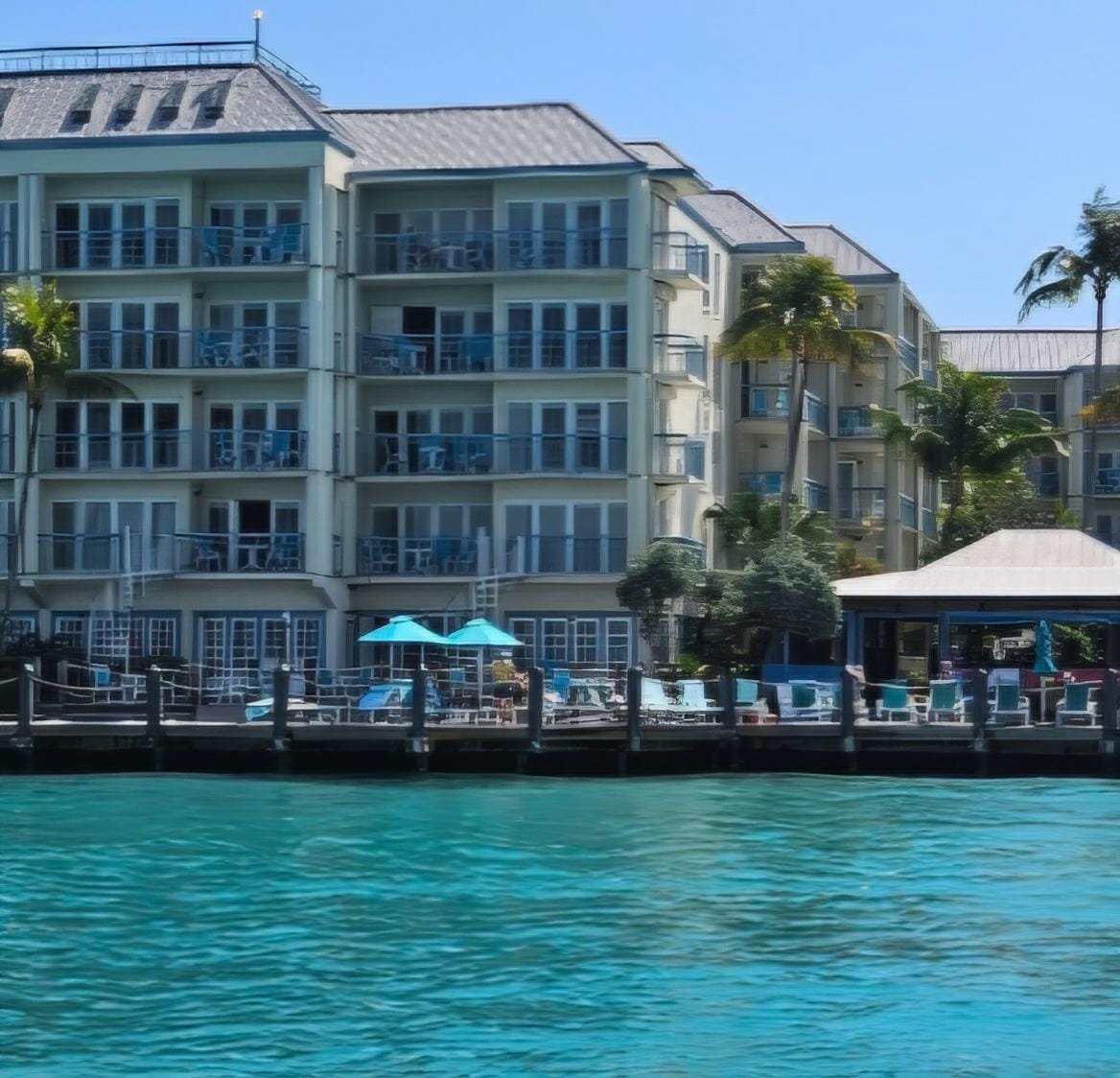 View of the property as we boosted past