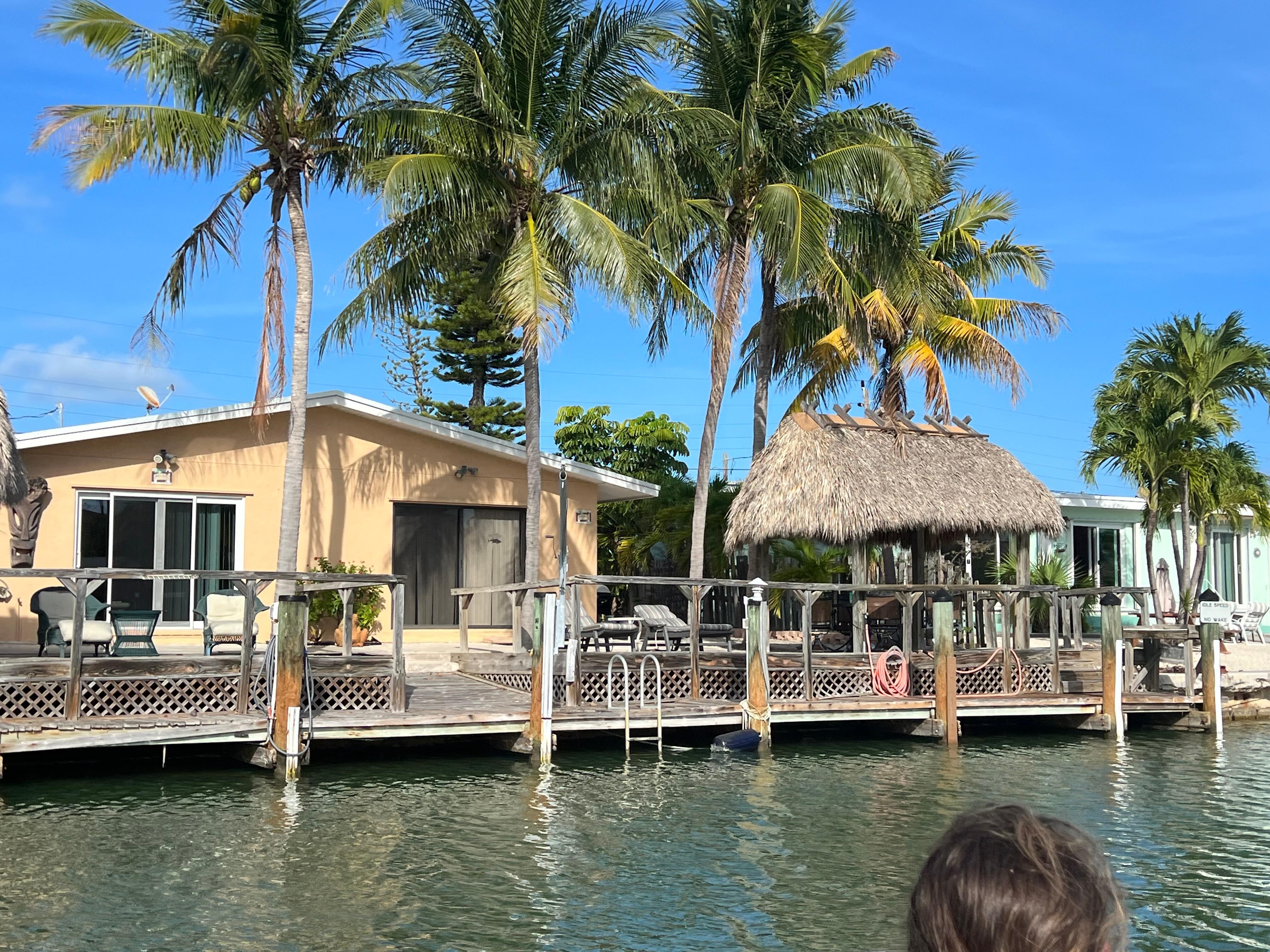 Looking at the house from the canal
