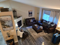 Nice space in the front room for coffee and conversation.