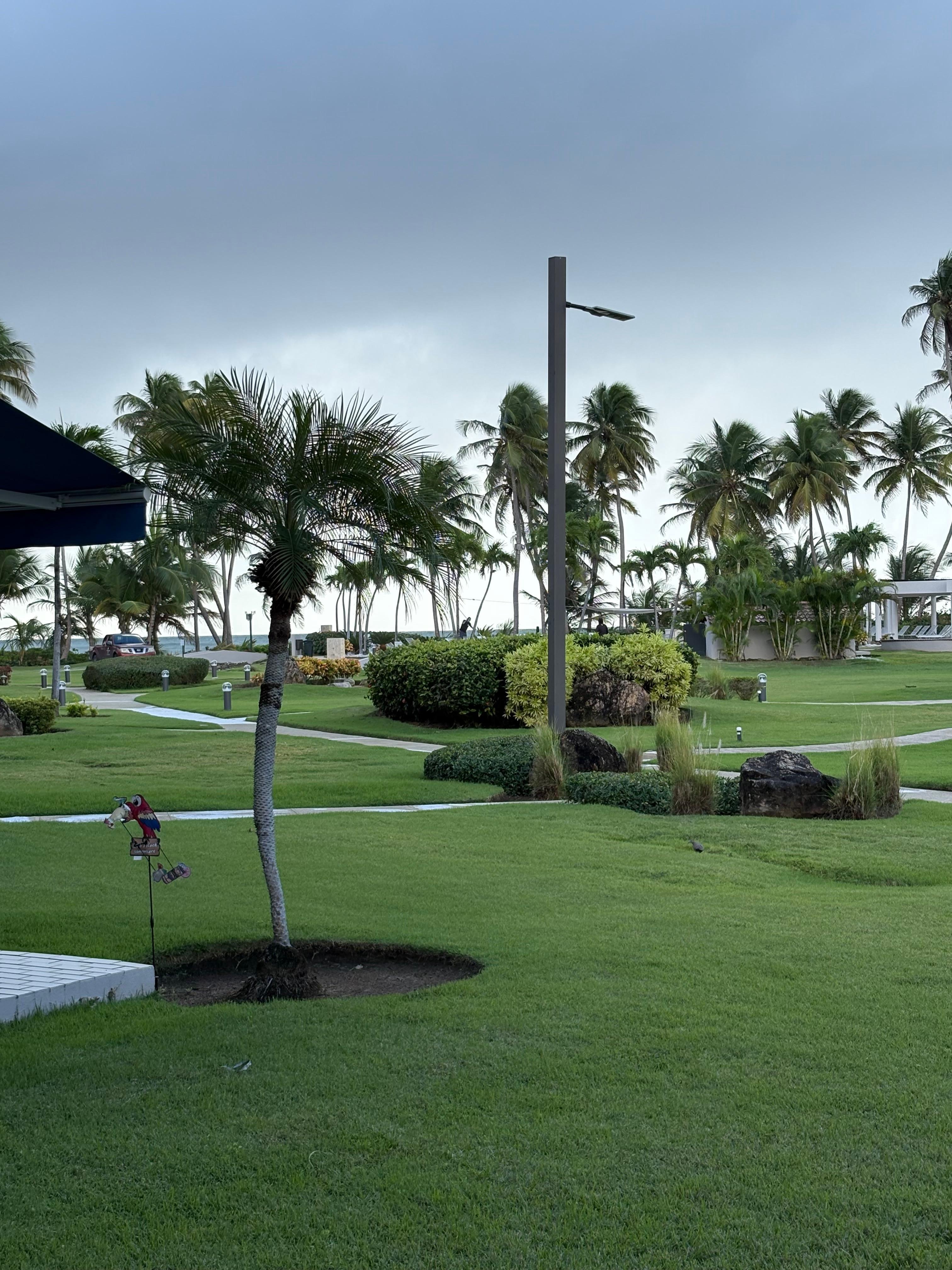 View from the villa patio 