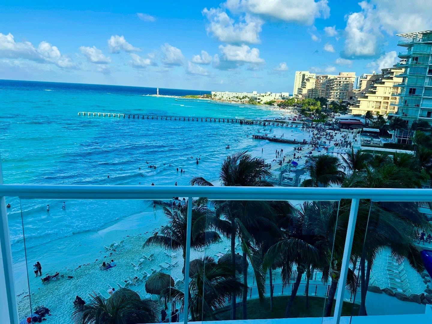 View from our balcony, floor 4