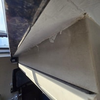 This is the top of the AC. Filthy and terrible paint job.