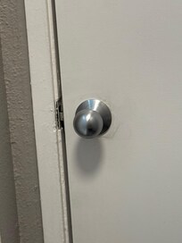 No lock on the bathroom door