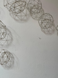 Master bedroom wall, dirty with many holes