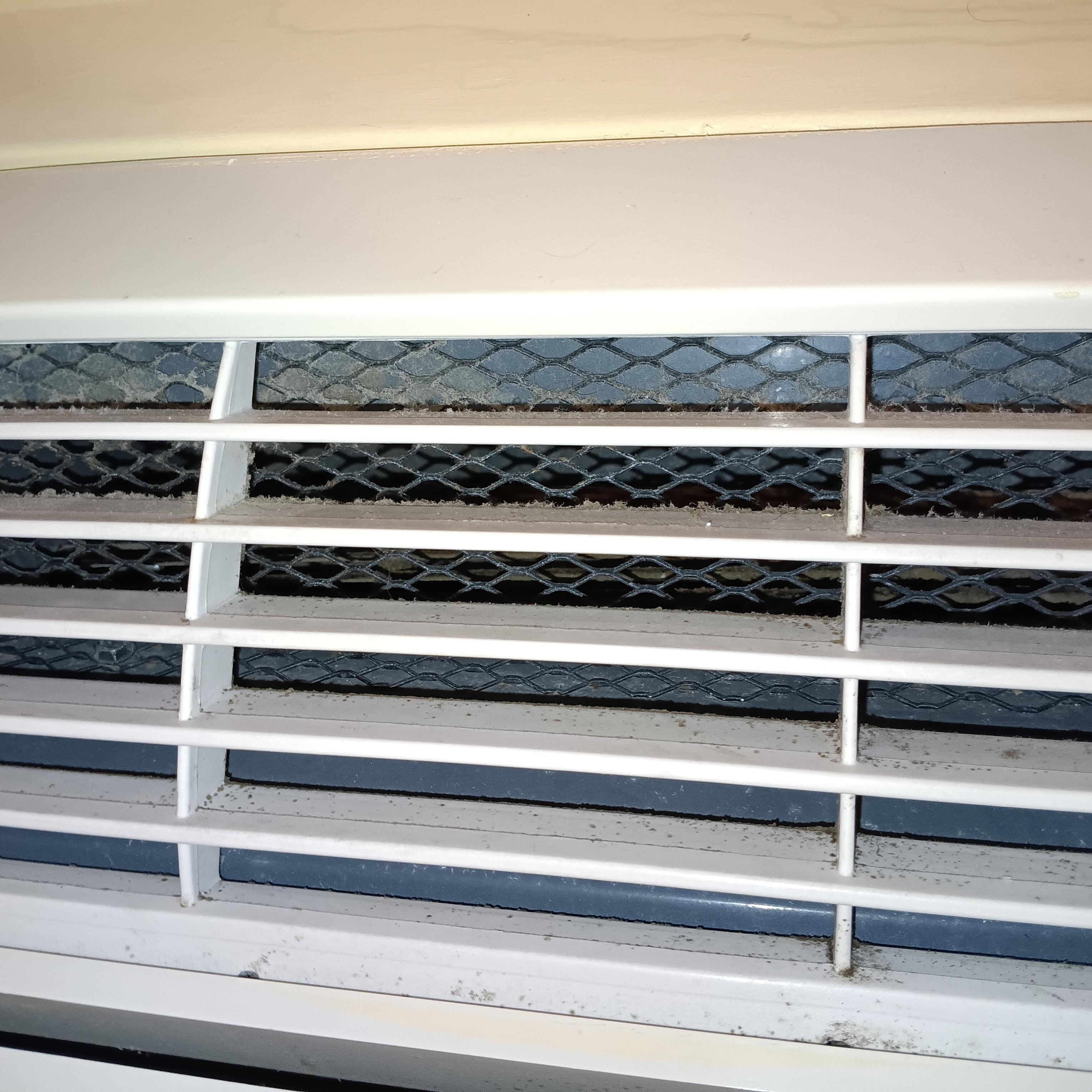 Nasty vents in bedroom unit