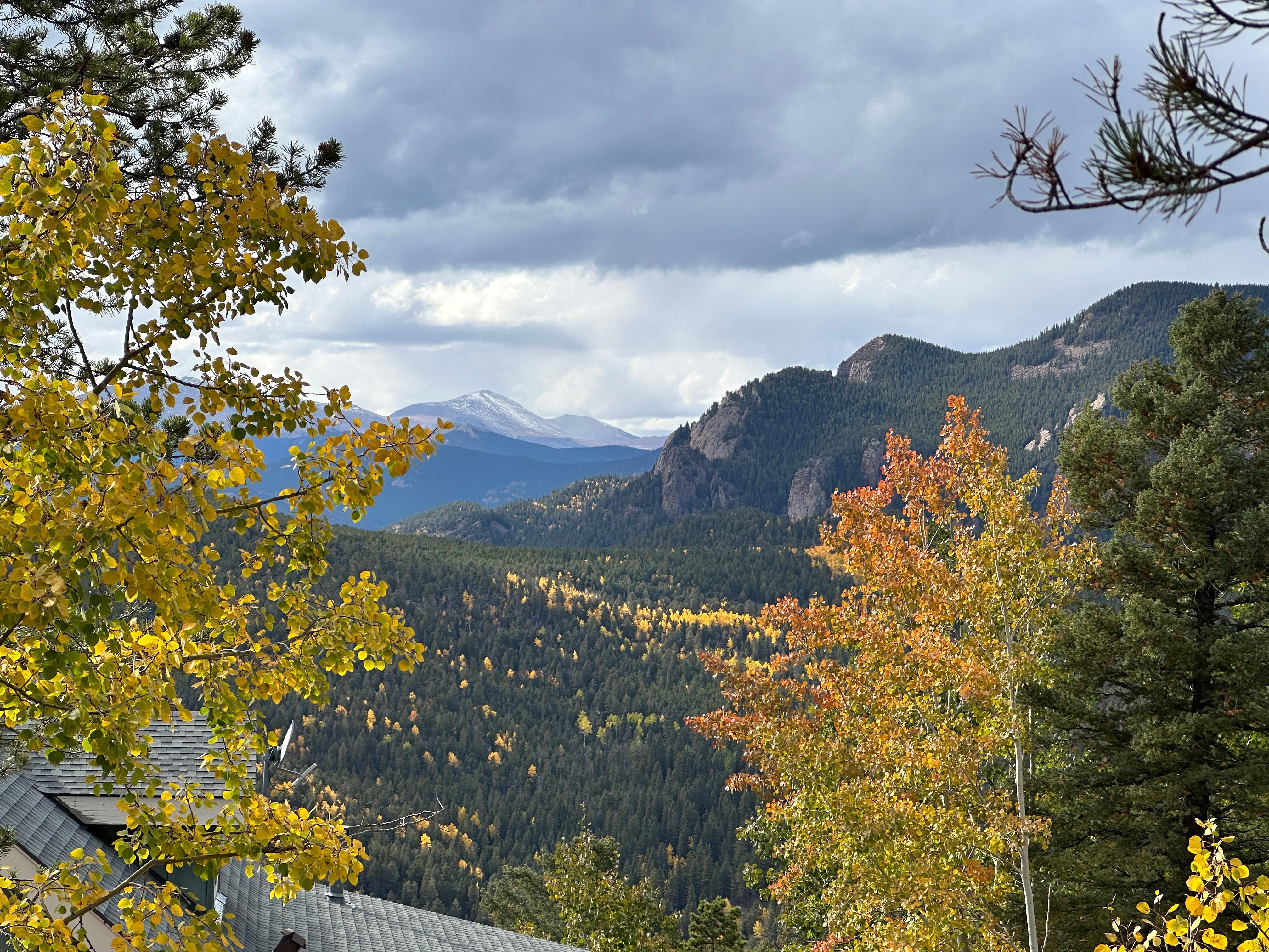 Pic taken from front deck into Staunton State Park, which we visited