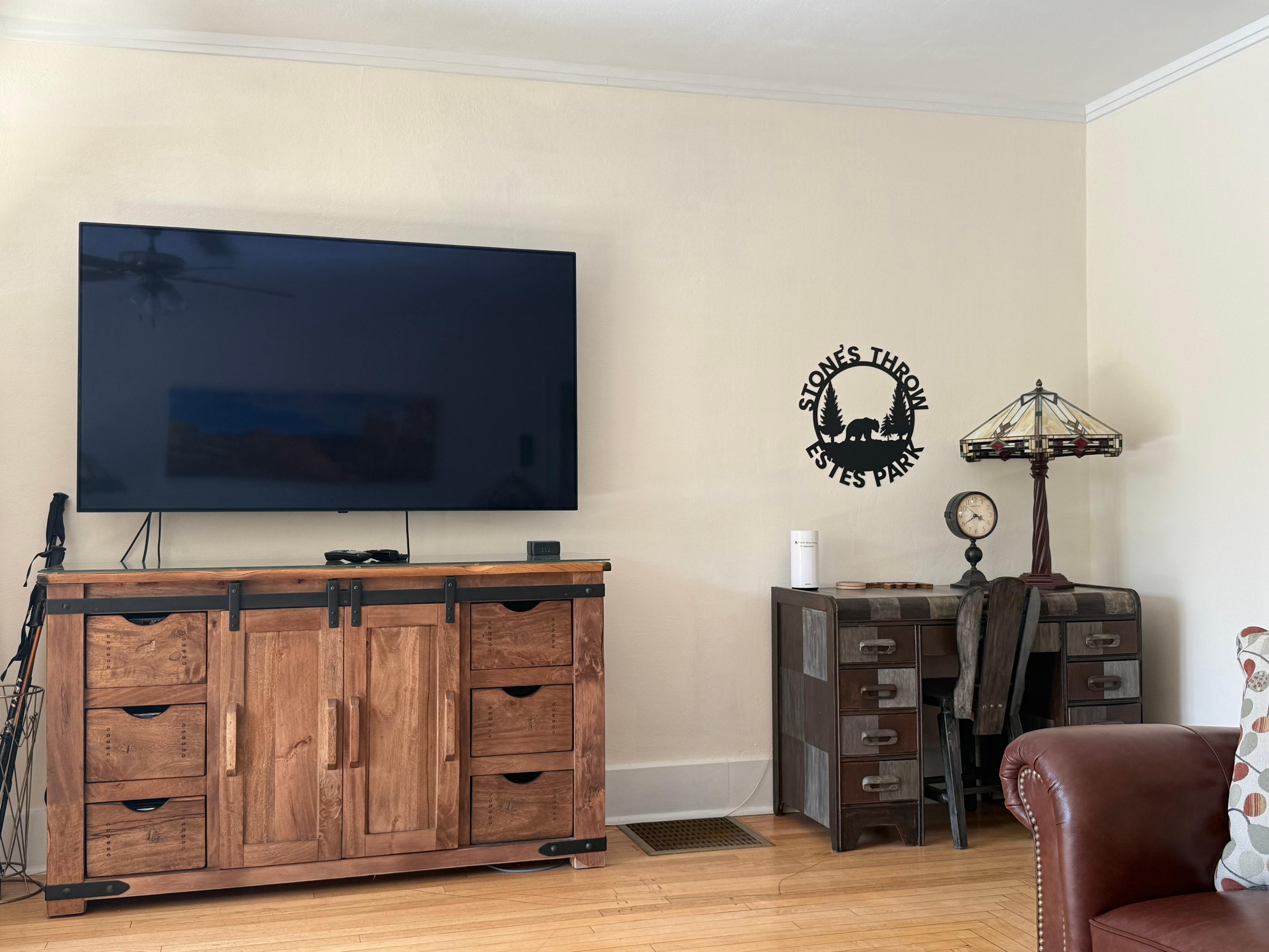 Tv is fully loaded with every streaming service but we never watched it