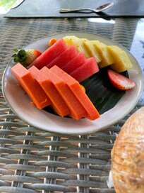 Fresh food served before your breakfast is ready!