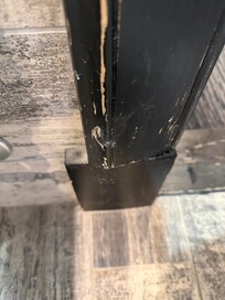 Door frame to the bathroom. Needs a paint and a dust