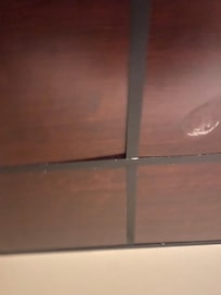 Ceiling of the room