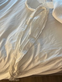 The pictures don’t do it justice. This is just too small areas where there was stains and there was black long hair found in the other bed, which I pictures of and I have blonde hair we had just arrived and that was the biggest upset