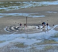 The beach