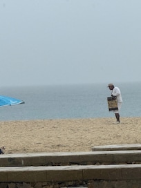 Beach right off property