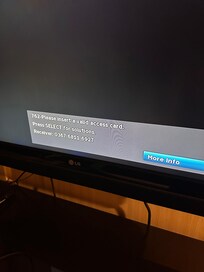 Cable issue in the second room.