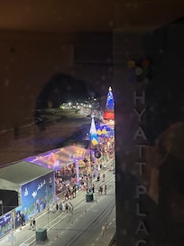 Vista da janela de or de Natal saOrla