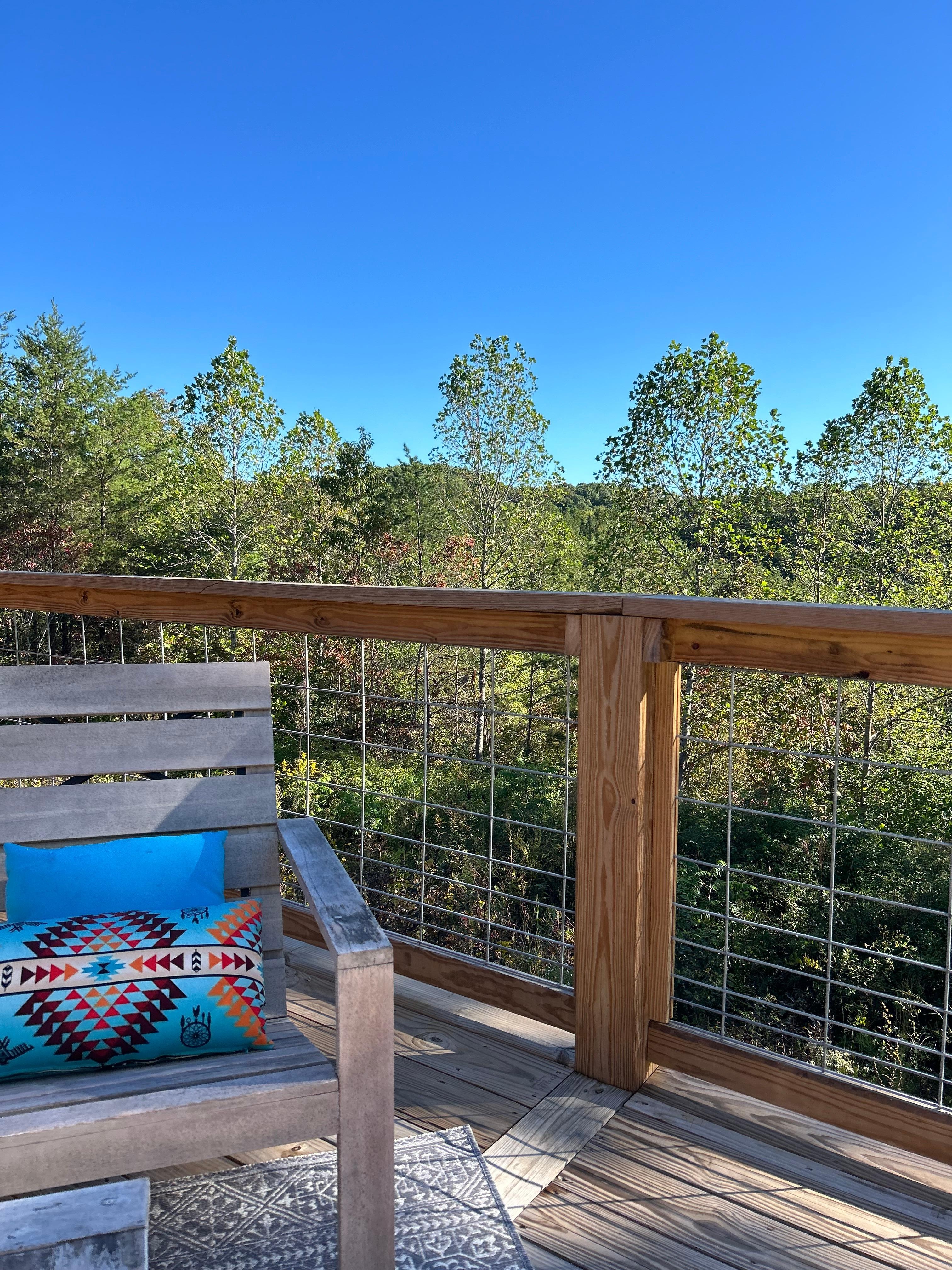 The view off the back deck. 