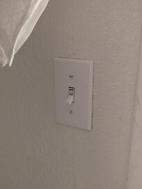 All light switches looked like this, as did the doorknobs.