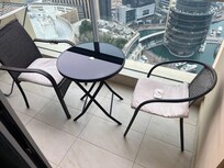Odd chairs, poor cushions on outside “furniture”