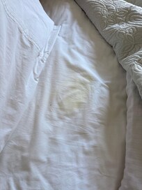 Dirty bedsheet