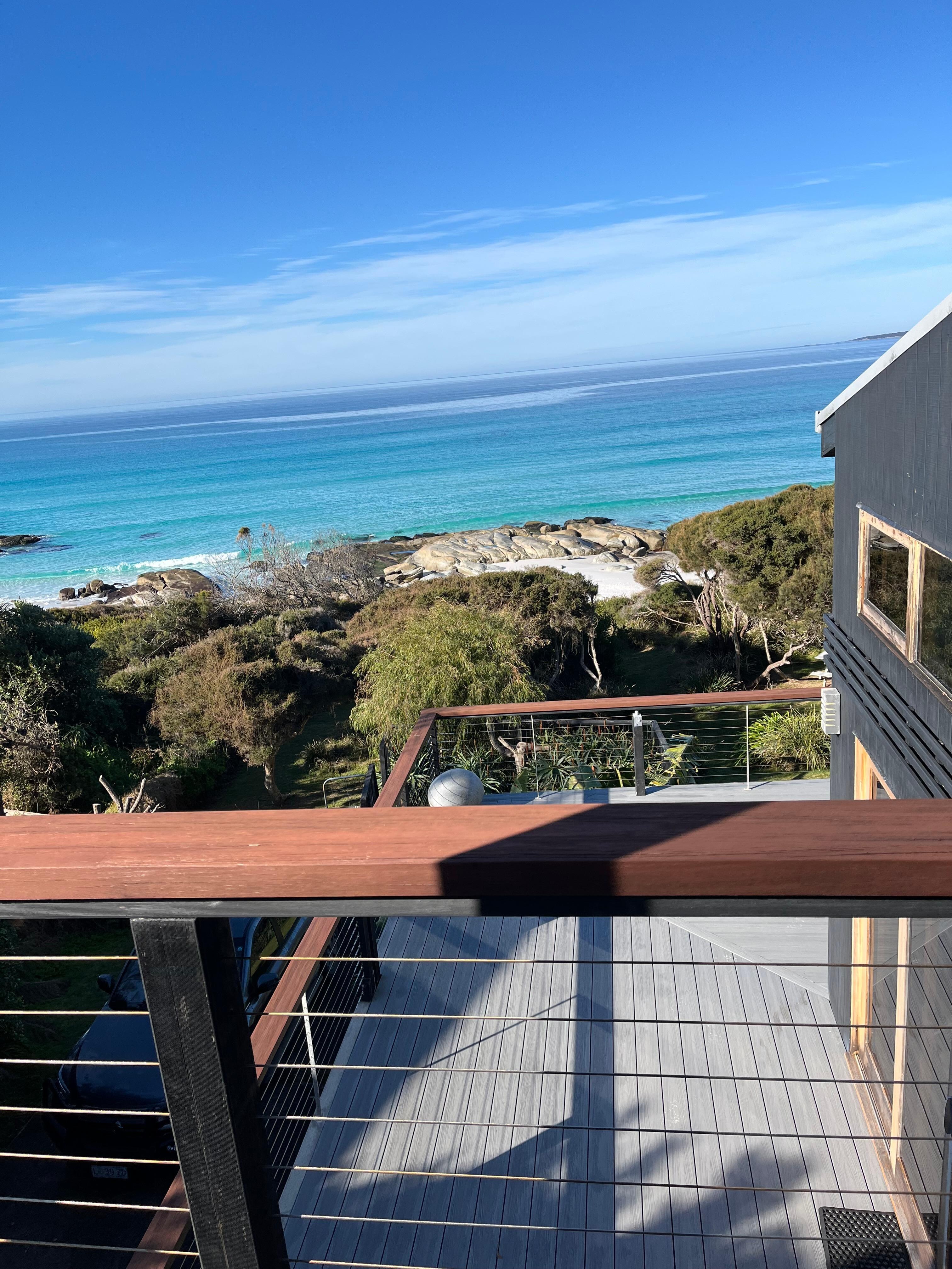 The view from the house. 