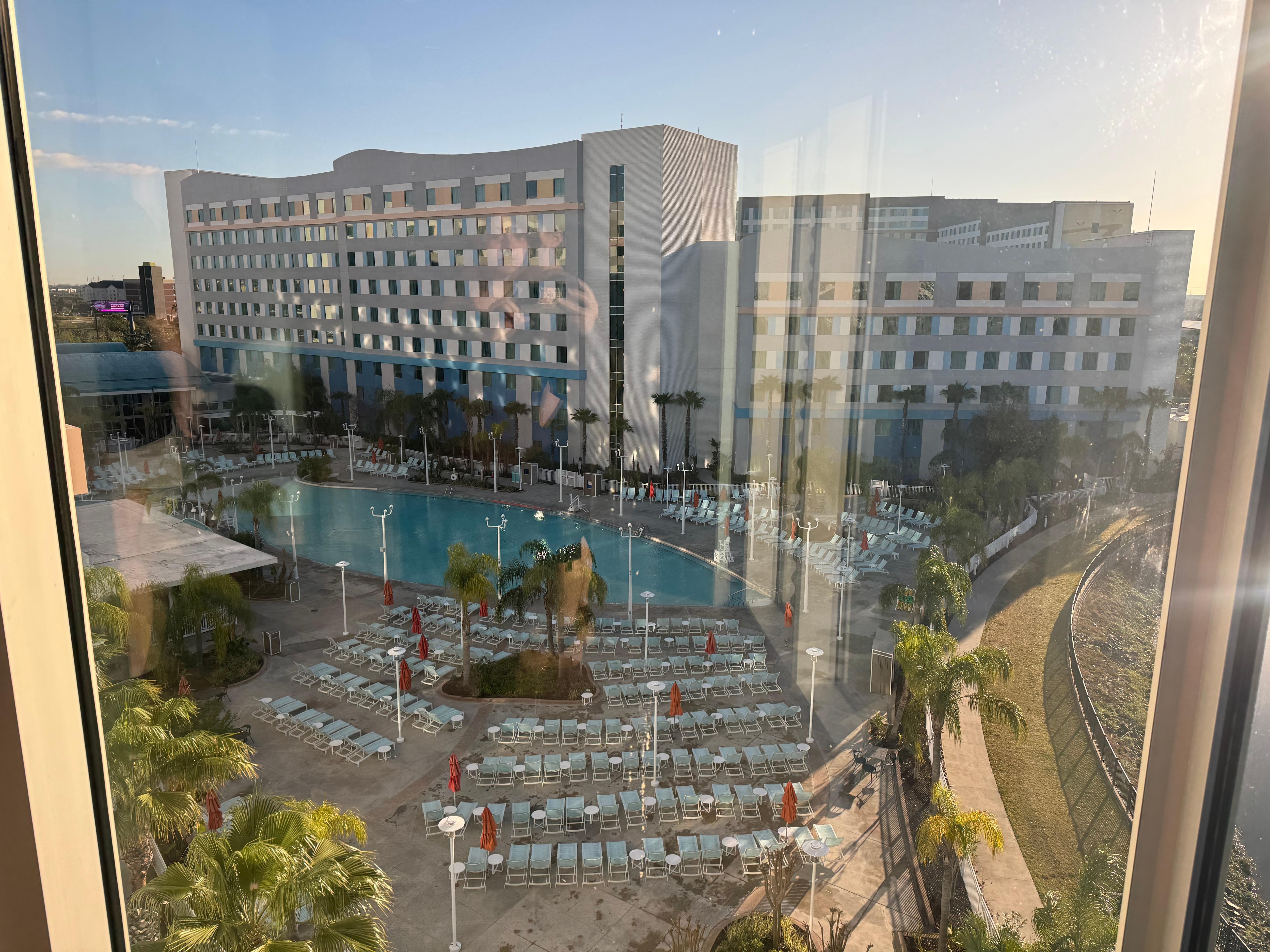 Pool view from 6th floor.