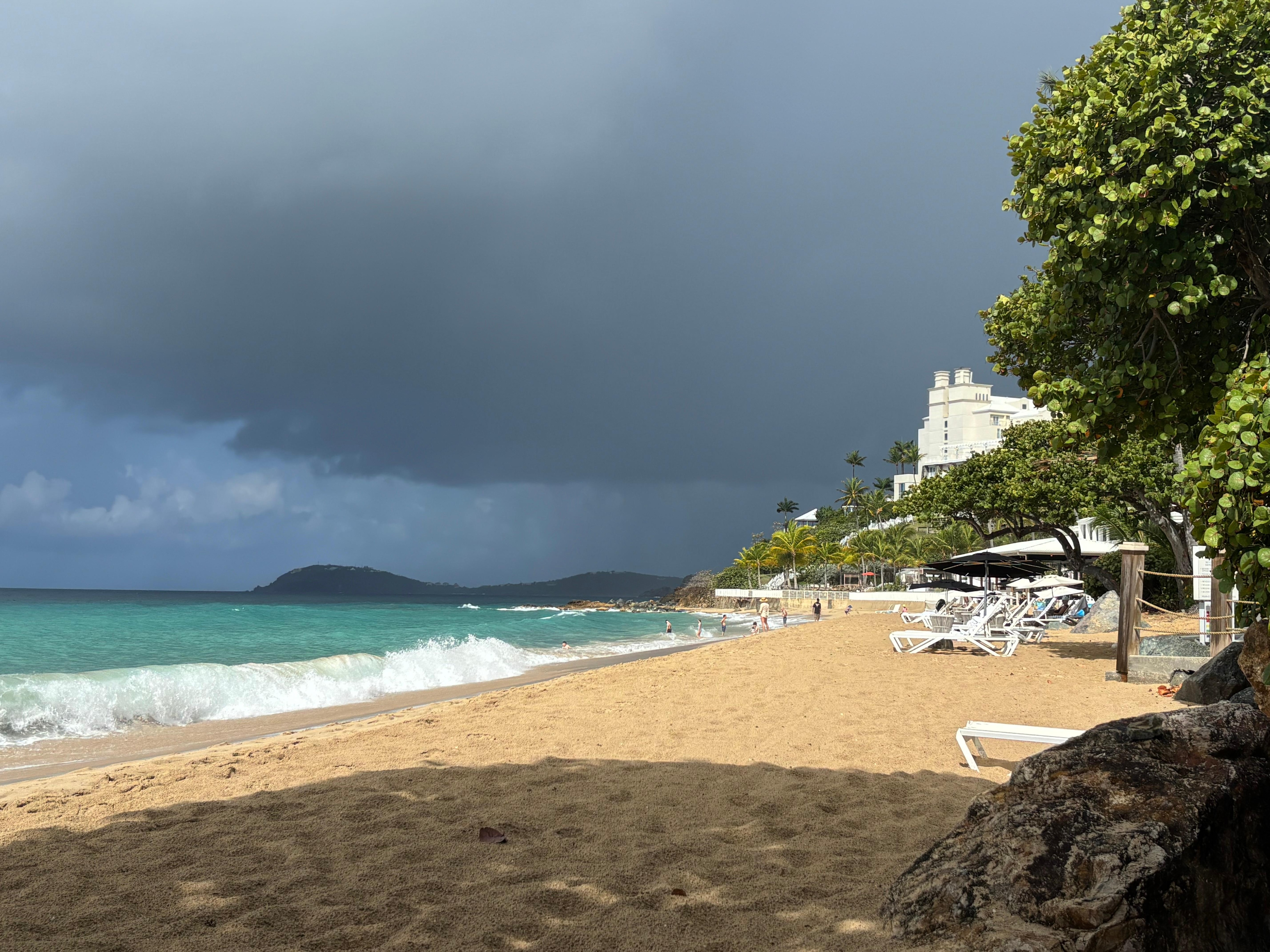 The beach