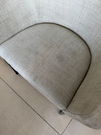 Seats stained