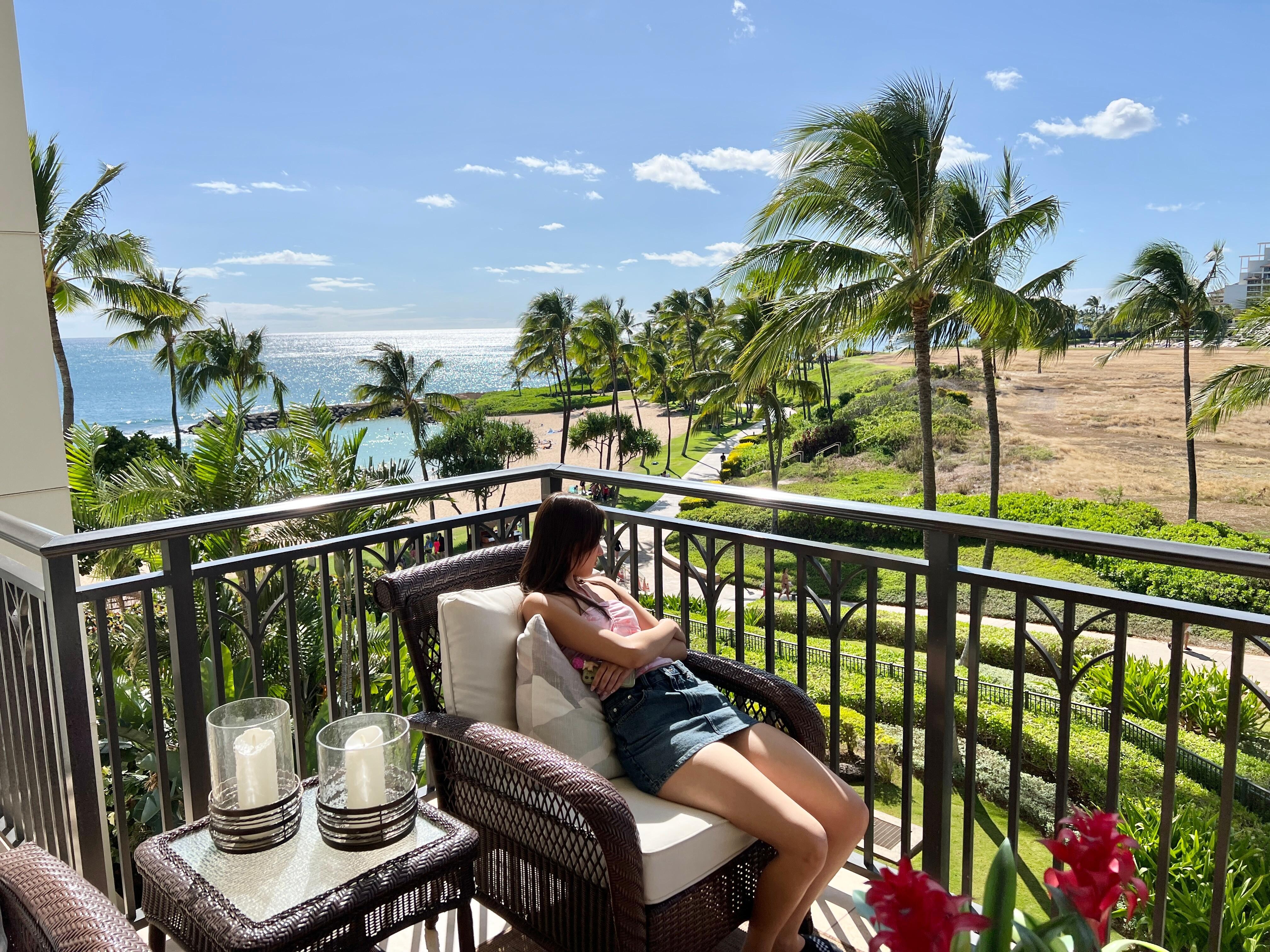 Stunning view from our lanai.
