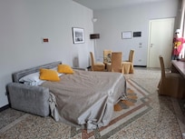 Lounge area with sofa bed