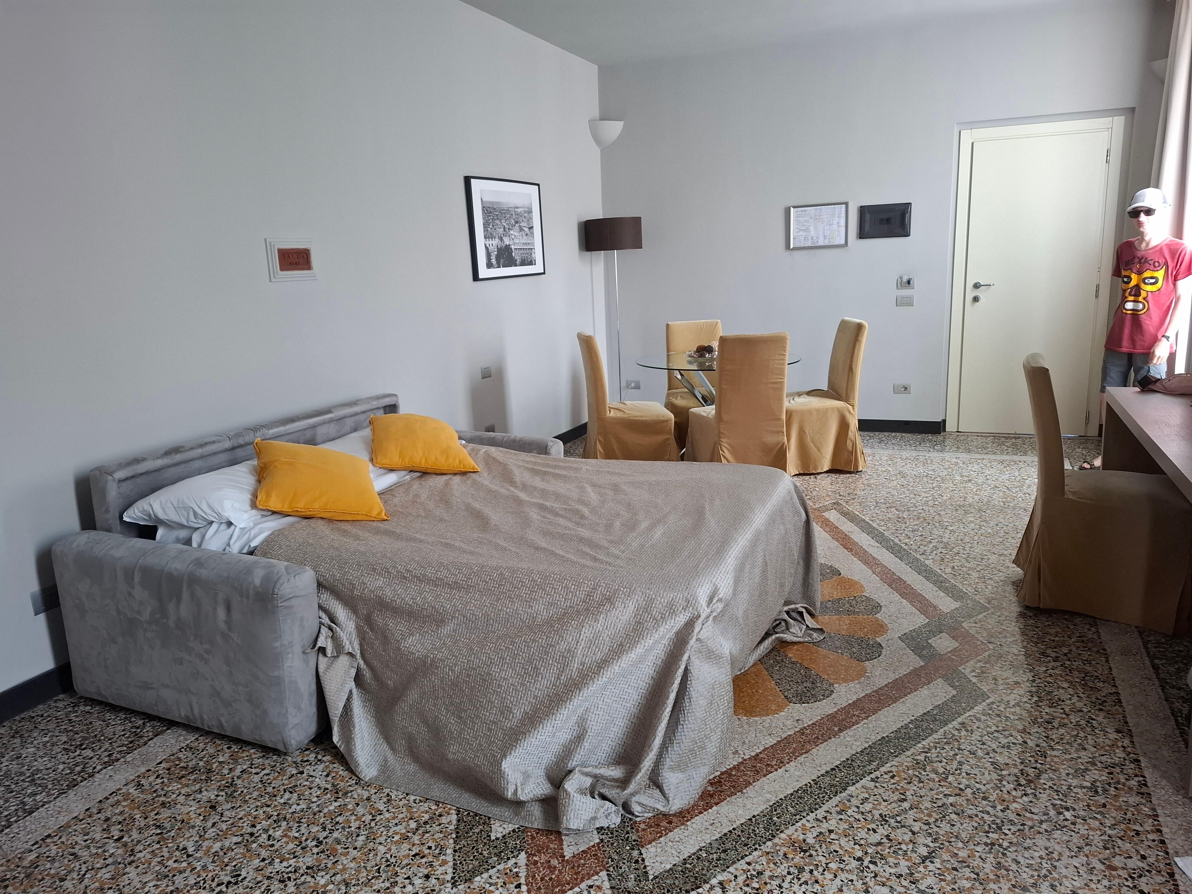 Lounge area with sofa bed