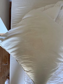Kissen mit Flecken