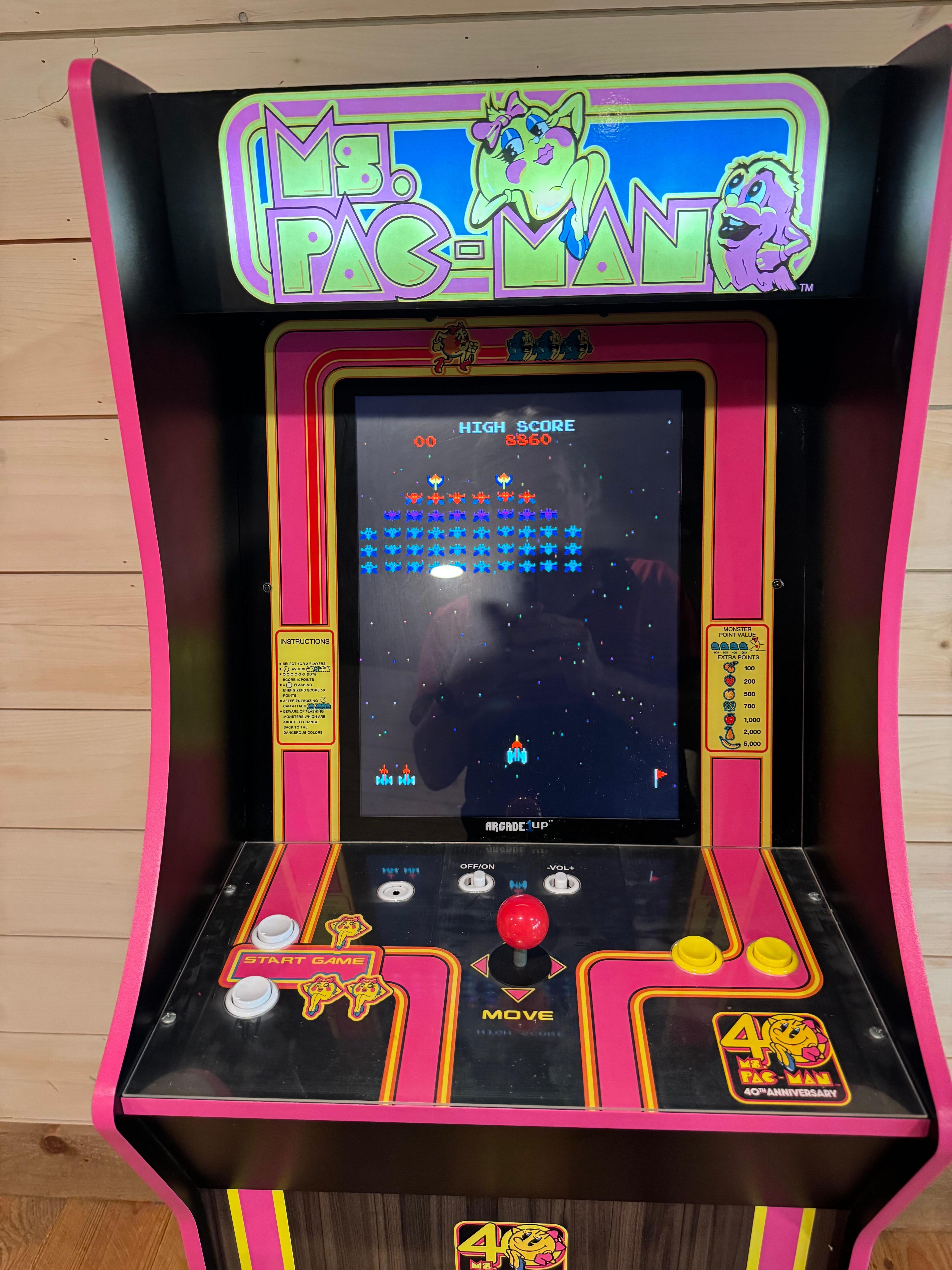 A dozen old school vide games.