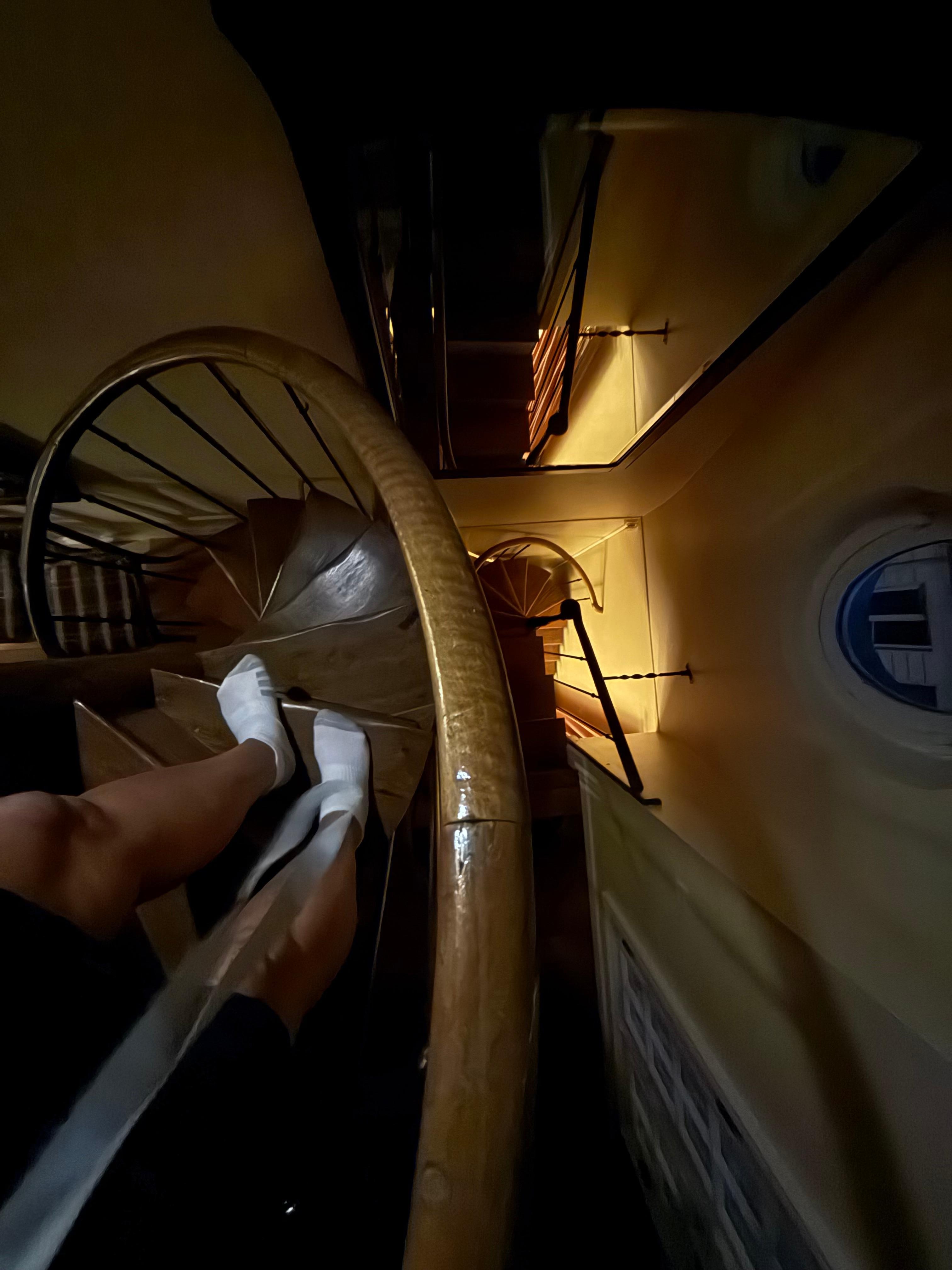 Staircase to upstairs bedroom