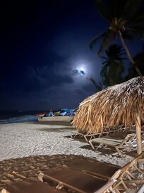 View from beach area directly outside the property.