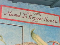 Beautiful mural on the porch