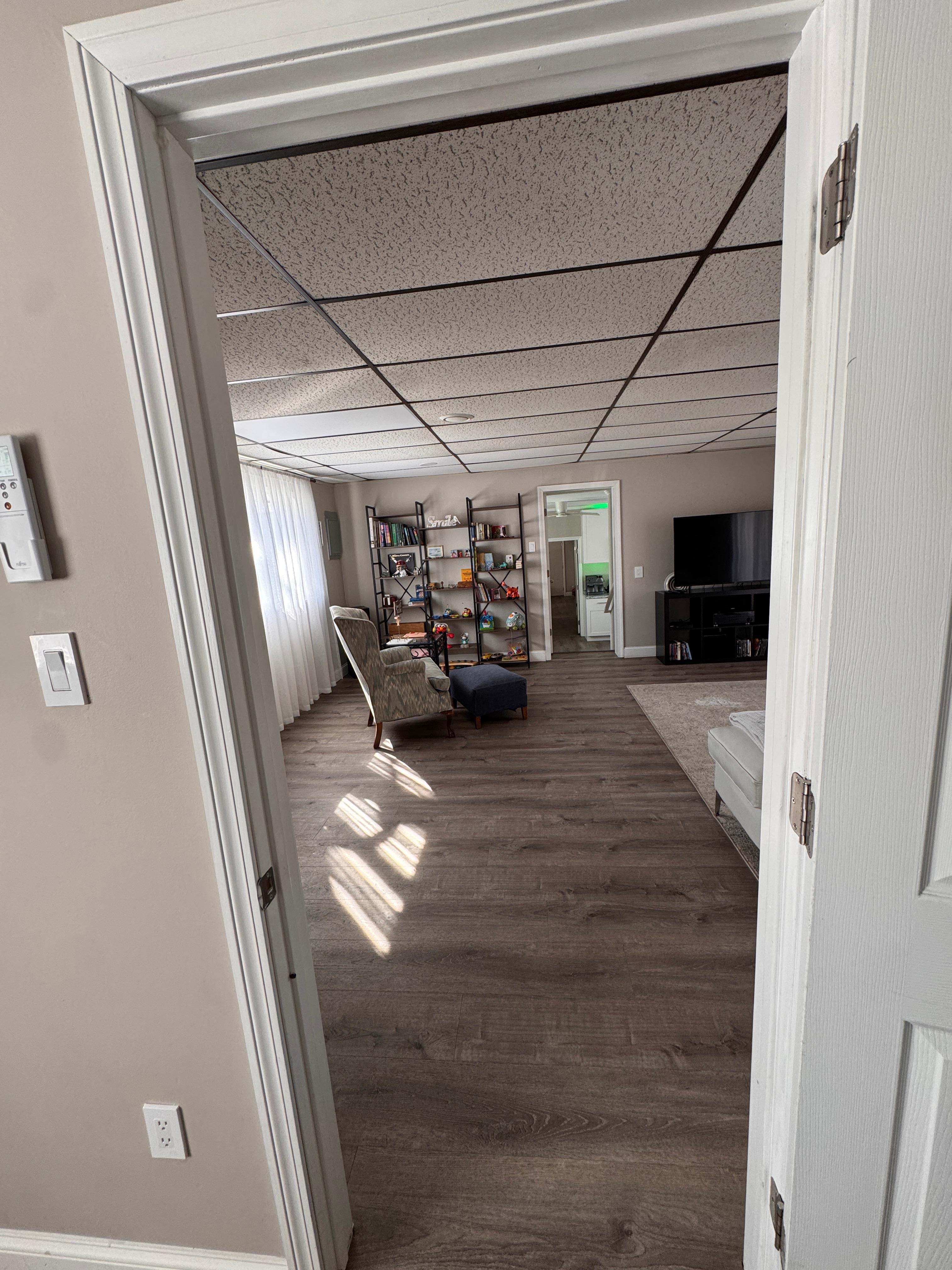 Looking from main bedroom down through the propert.