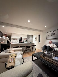 Relaxing after dinner