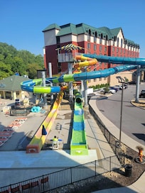 Outdoor water slides