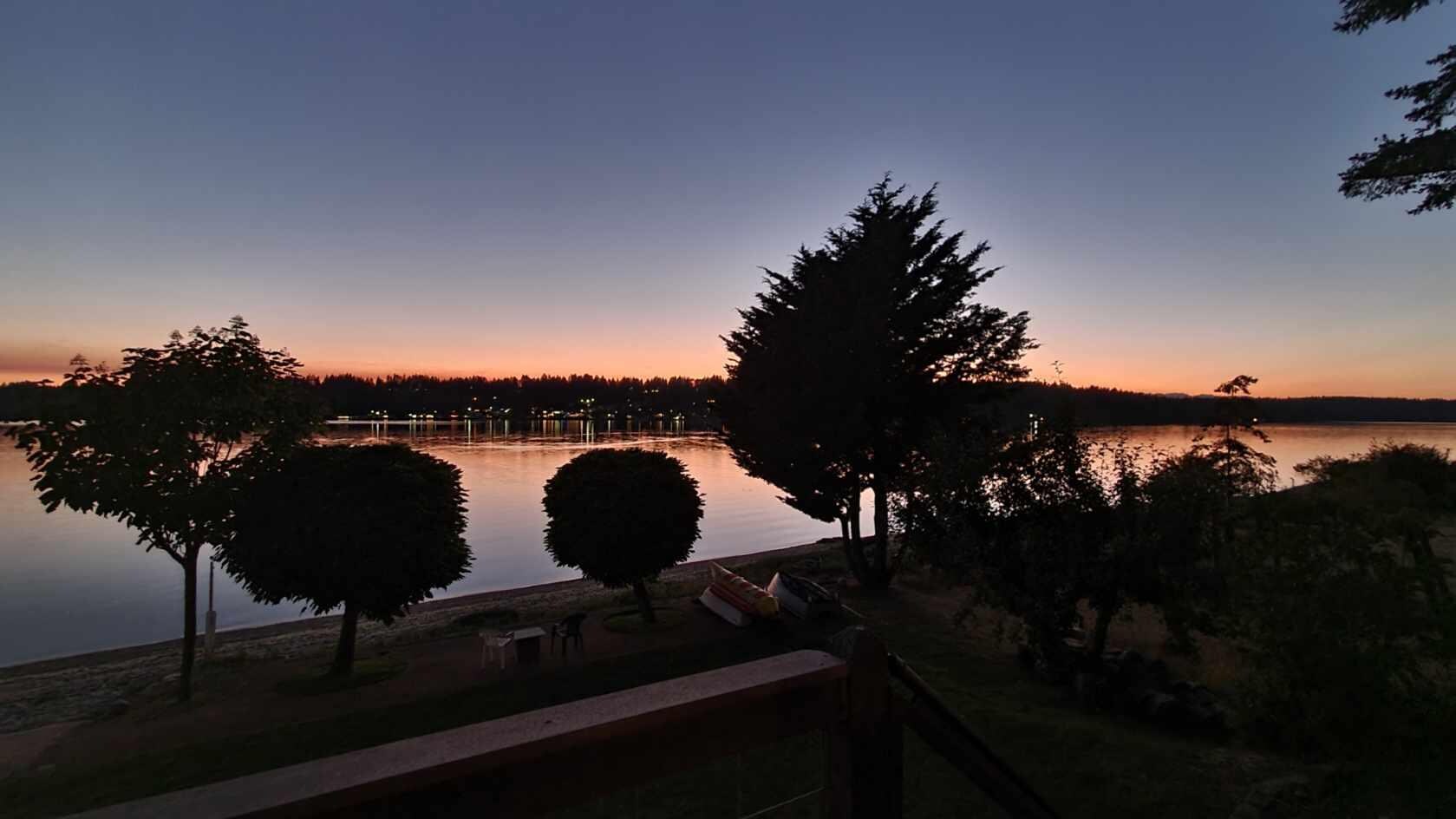 We enjoyed beautiful sunsets 