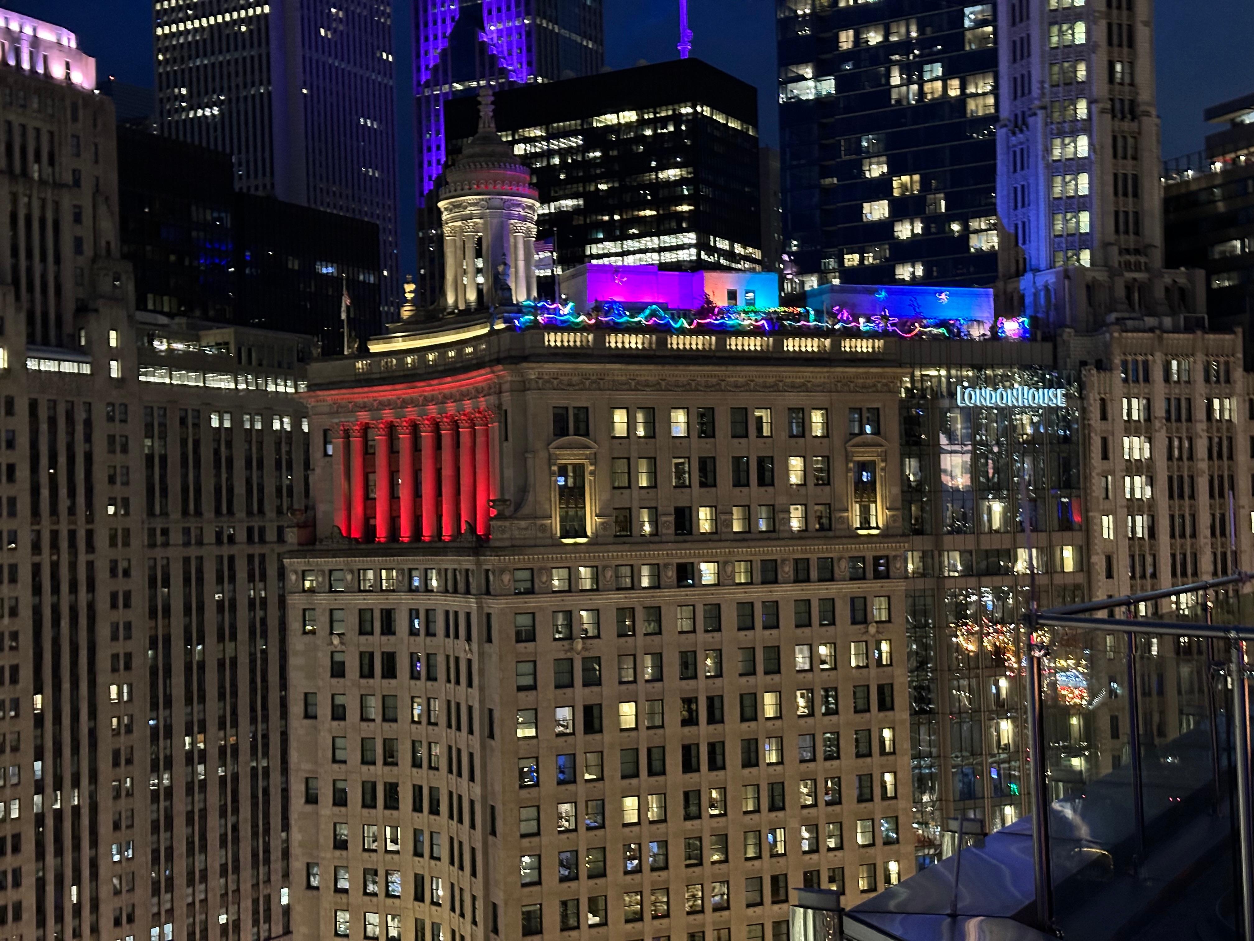 Taken across the London House hotel from the Trump rooftop bar