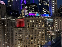 Taken across the London House hotel from the Trump rooftop bar